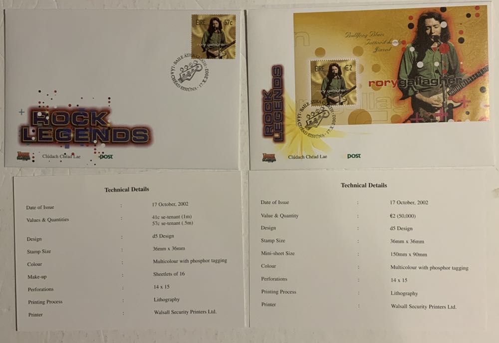 Rory Gallagher Press. Pack  stamp collectible - Main Image 4