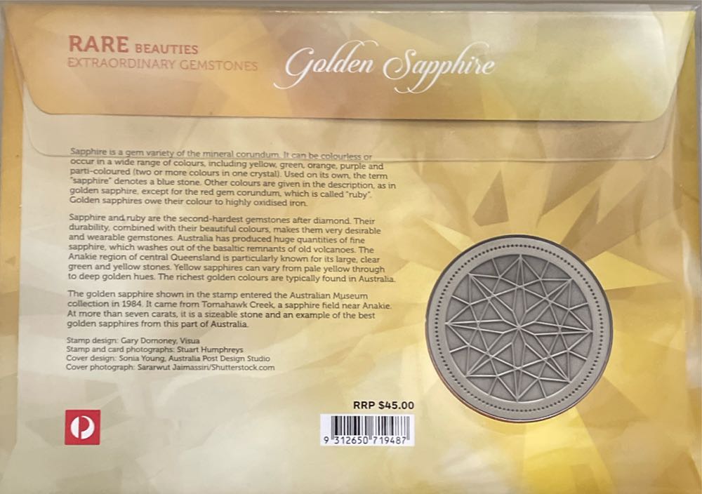 Golden Sapphire  stamp collectible [Barcode 9312650719487] - Main Image 2