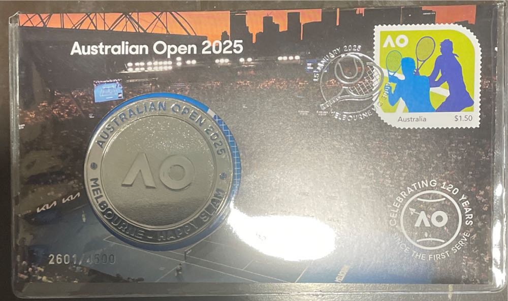 Medallion Limited Edition Australian Open  stamp collectible [Barcode 9349766038324] - Main Image 3