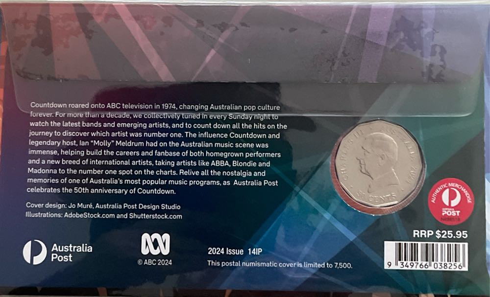 Count Down 50 Years Fdc Pnc With Unc Royal Australian Mint 50c Coin  stamp collectible [Barcode 9349766038256] - Main Image 2