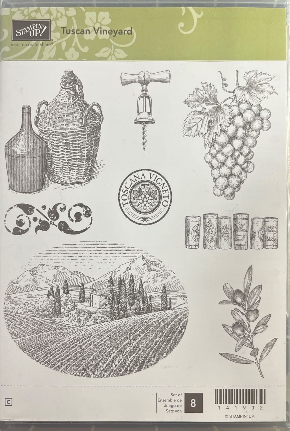 Pinkfresh Studio Cling Set Botanicals 4.25”x5.5” Beautiful