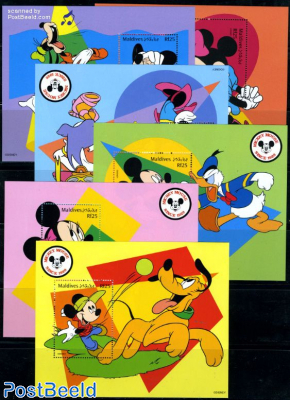  Mickey Mouse 6 sheet 6 block  stamp collectible - Main Image 2