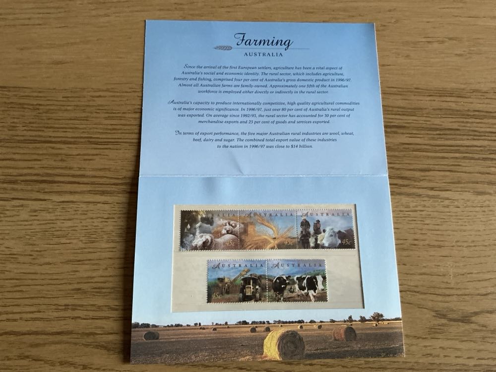 Farming Australia - Stamp Pack  stamp collectible [Barcode 9312650125073] - Main Image 2