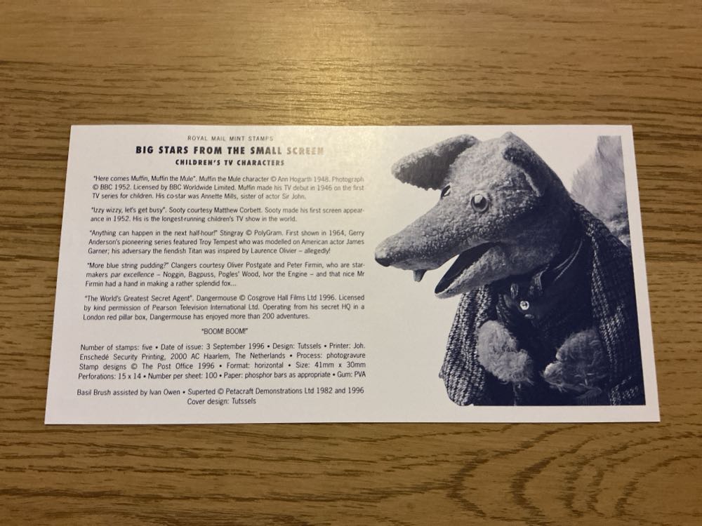 Big Stars From The Small Screen - Children’s TV Characters  stamp collectible [Barcode 5014721102641] - Main Image 2