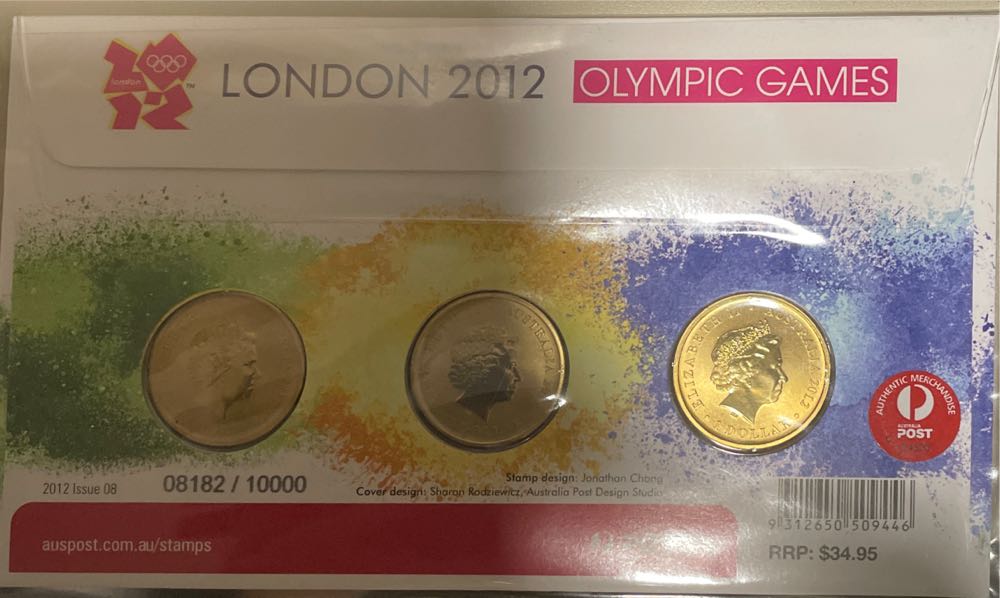 Australian Pnc Cover: $1 London Olympic Games  stamp collectible [Barcode 9312650509446] - Main Image 2