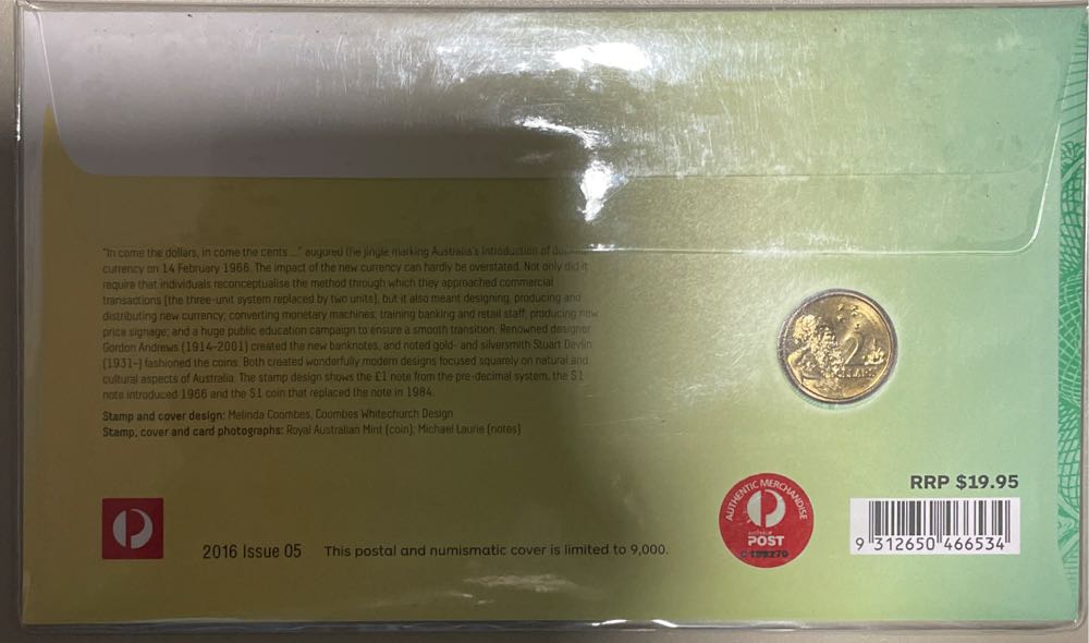 Decimal Currency Changeover $2  stamp collectible [Barcode 9312650466534] - Main Image 2