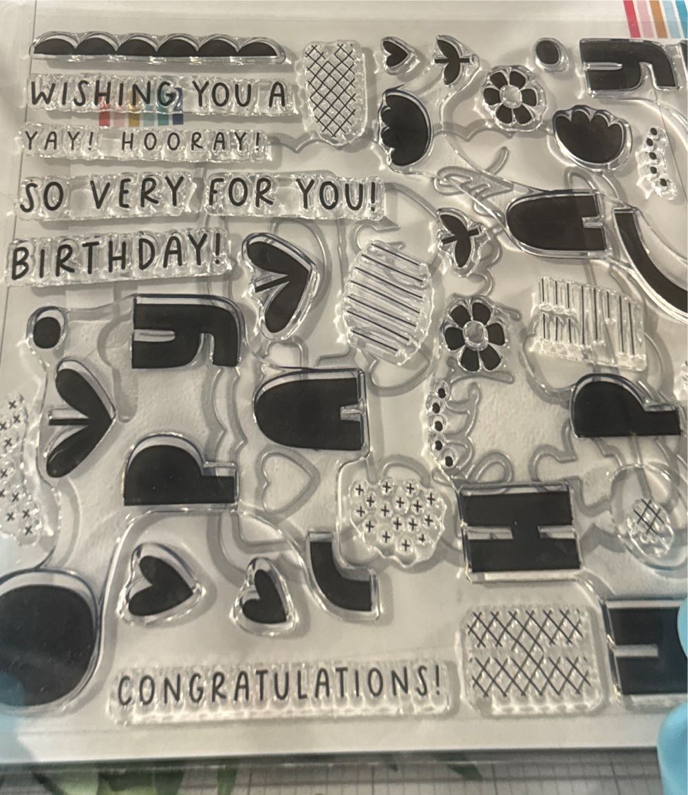 Concord & 9th Happy Day Set Triple Step Clear  stamp collectible [Barcode 728434624561] - Main Image 2