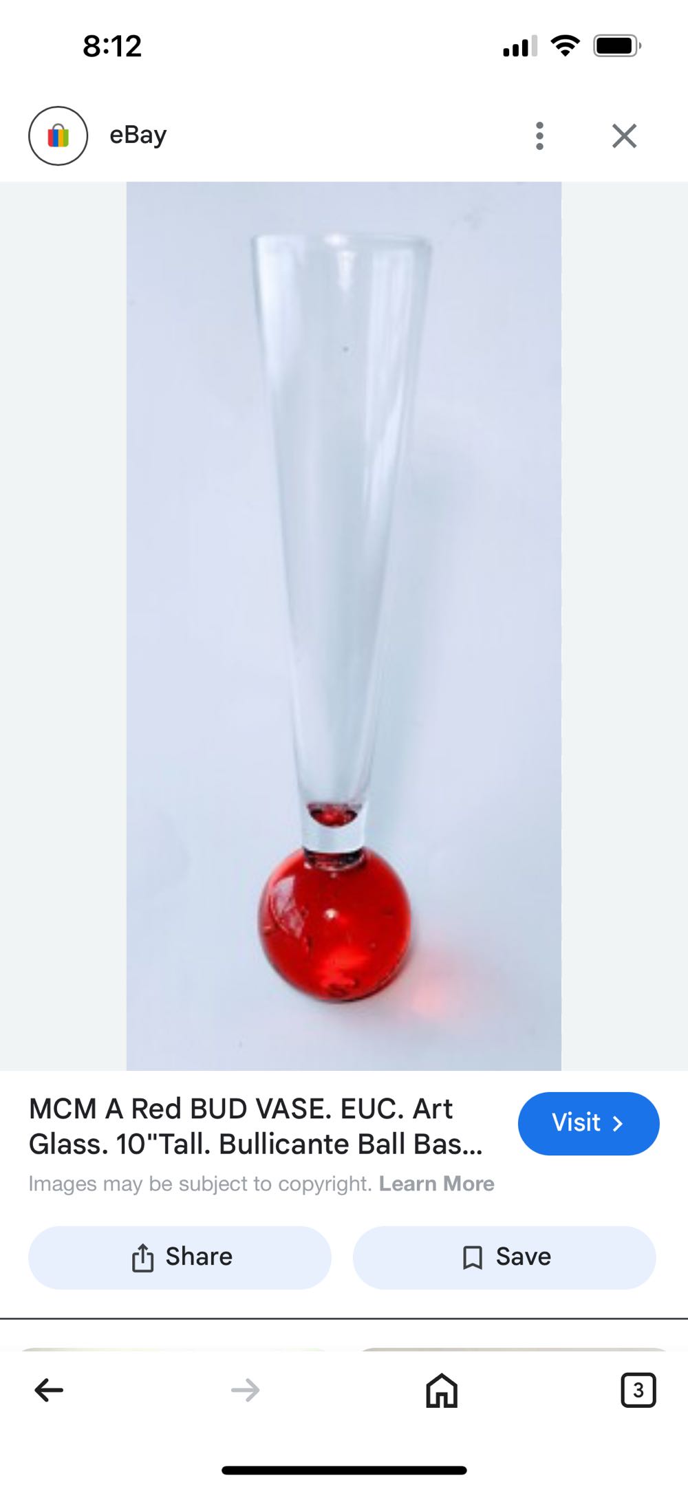 Vase- Pair Bubble Vases  stamp collectible - Main Image 3