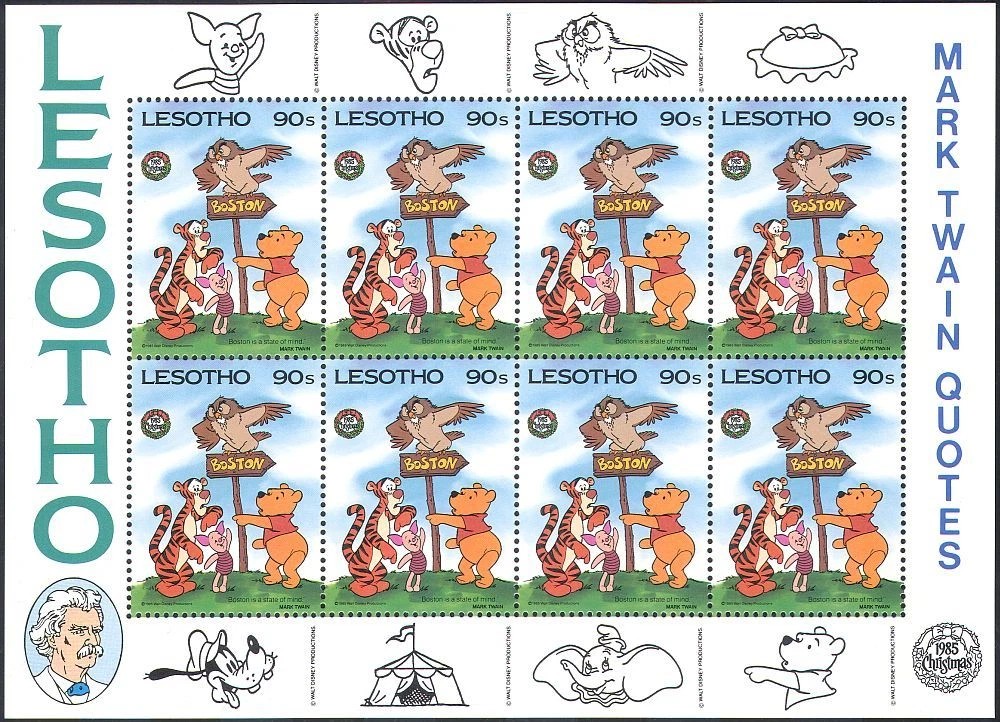 Christmas, Disney Mark Twain  stamp collectible - Main Image 3