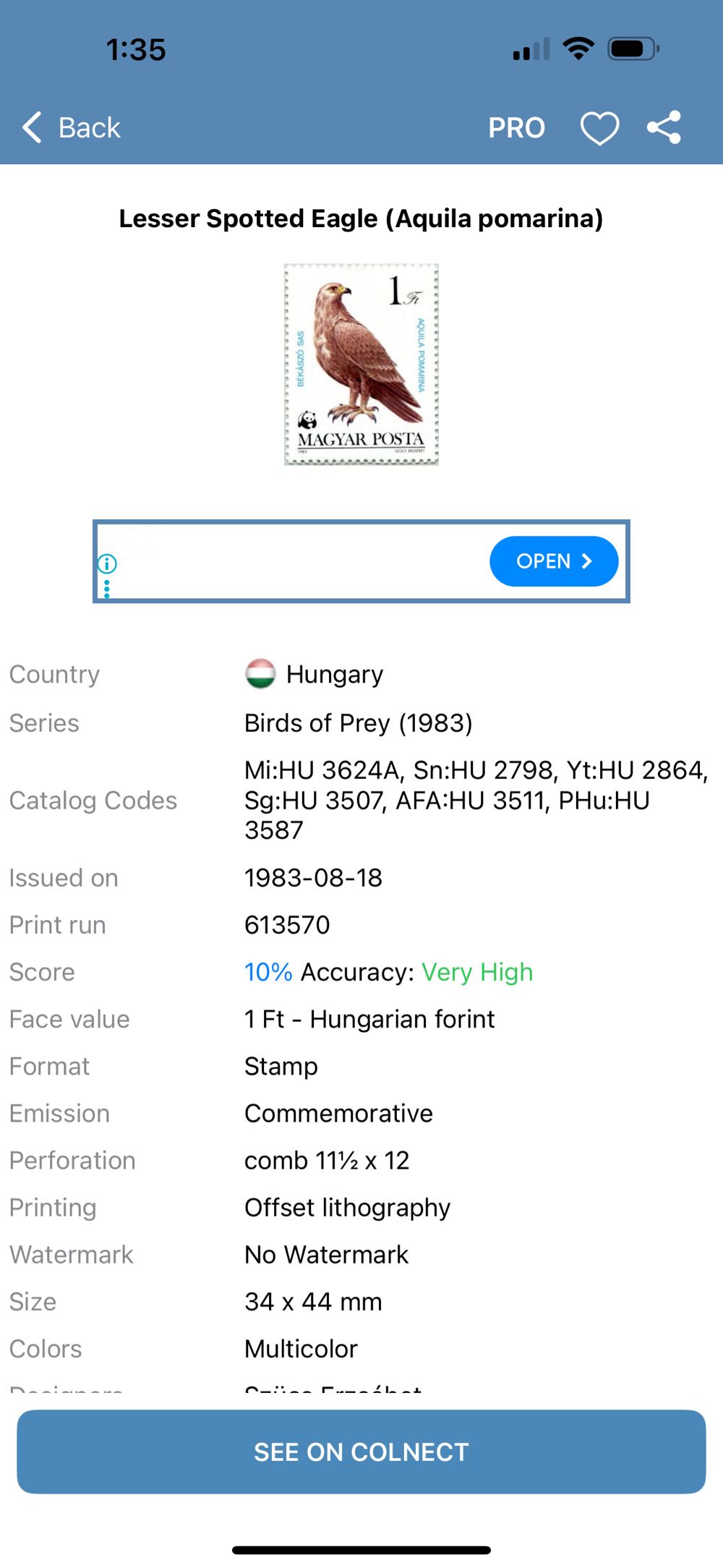 European Robin  stamp collectible - Main Image 2