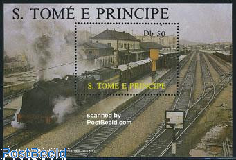 Locomotives s/s  stamp collectible - Main Image 2