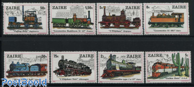 Locomotives 8v+1  stamp collectible - Main Image 2