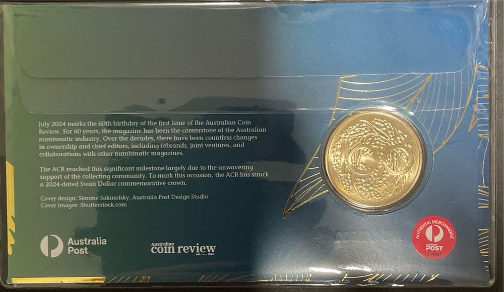 2024 Acr Swan Commemorative Pattern Crown  stamp collectible - Main Image 2