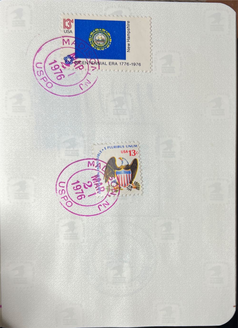 US Postal Service Bicentennial Philatelic Passport  stamp collectible - Main Image 2