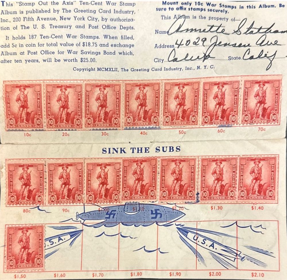 Stamp Out The Axis  stamp collectible - Main Image 2