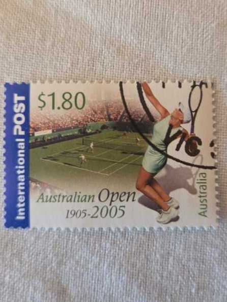 Australian Open 1905 - 2005  stamp collectible - Main Image 2