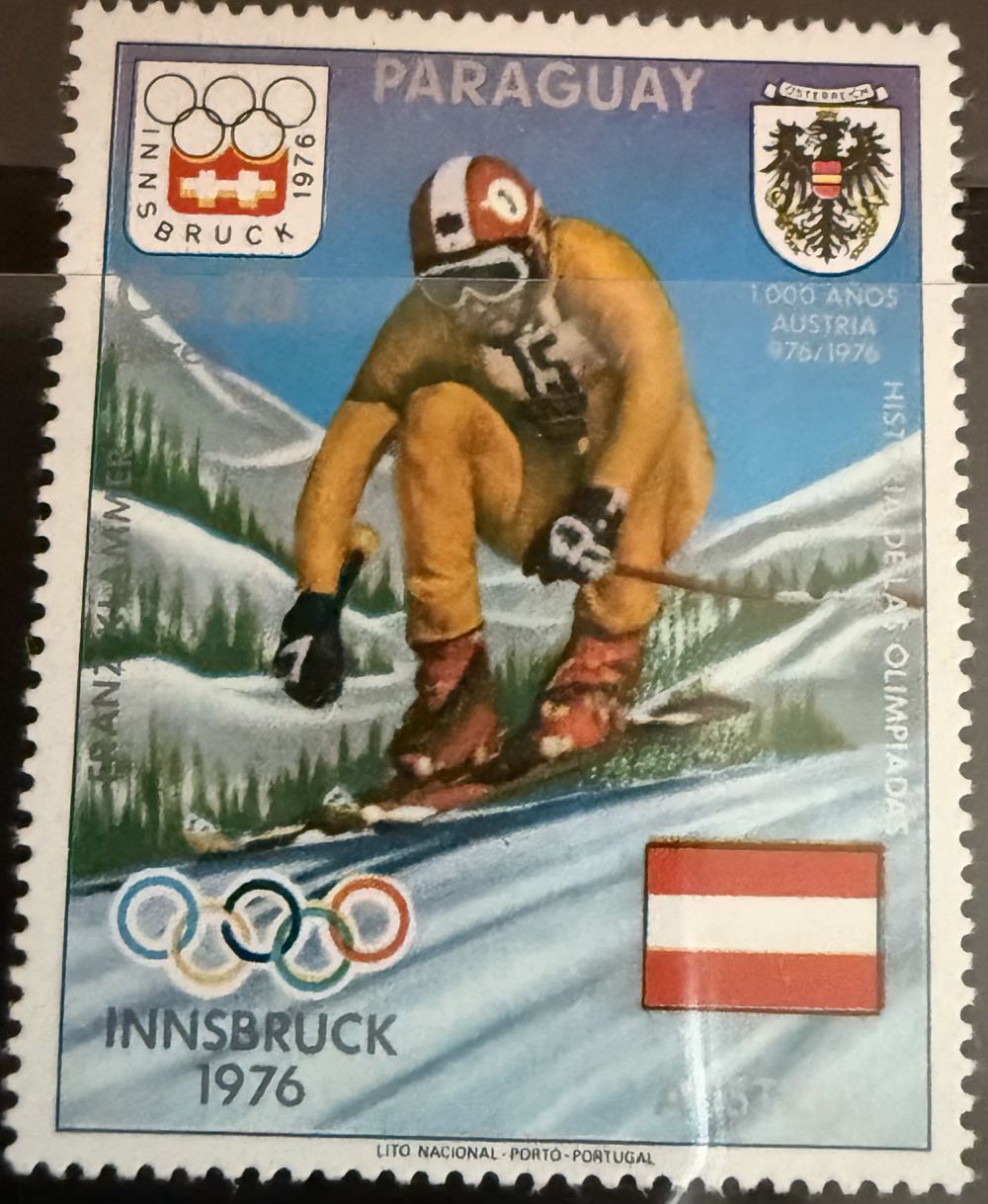 1976 Olympic Innsbruck Winter  stamp collectible - Main Image 2