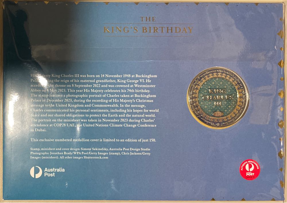 The Kings Birthday 2024   stamp collectible - Main Image 2