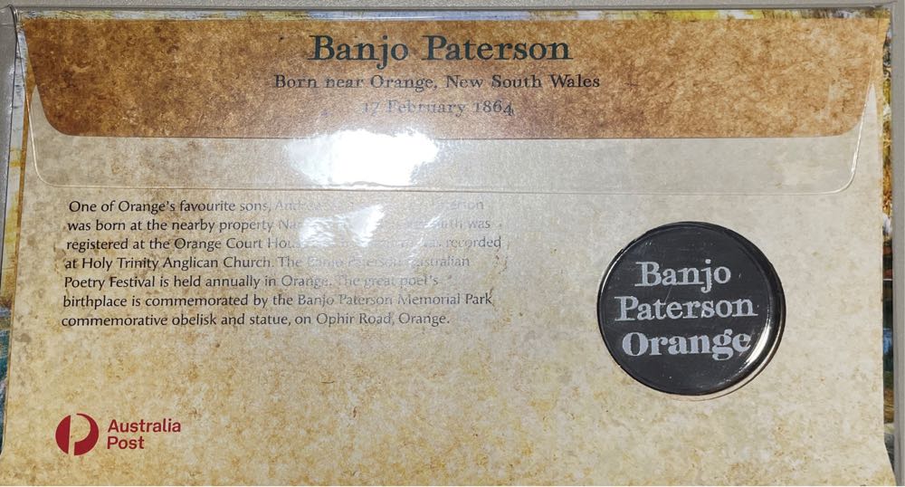 Banjo Paterson Born Near Orange  stamp collectible - Main Image 2
