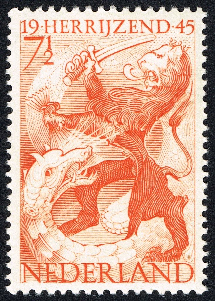 Koningin Wilhelmina (hangend haar)