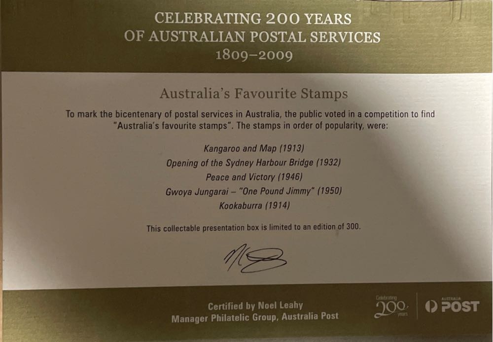 Celebrating 200 Years Of Australian Postal Services  stamp collectible - Main Image 3