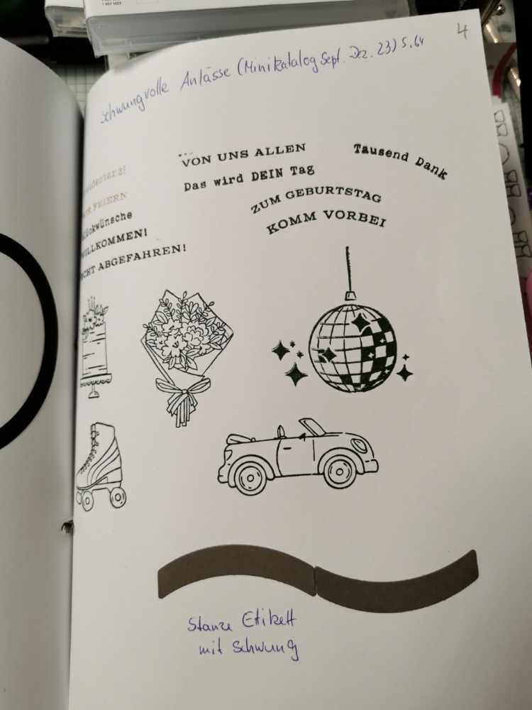 Schwungvolle Anlässe - Stampinup - Mini Katalog Sep - Dez 23 Seite 64  stamp collectible [Barcode 162271] - Main Image 2