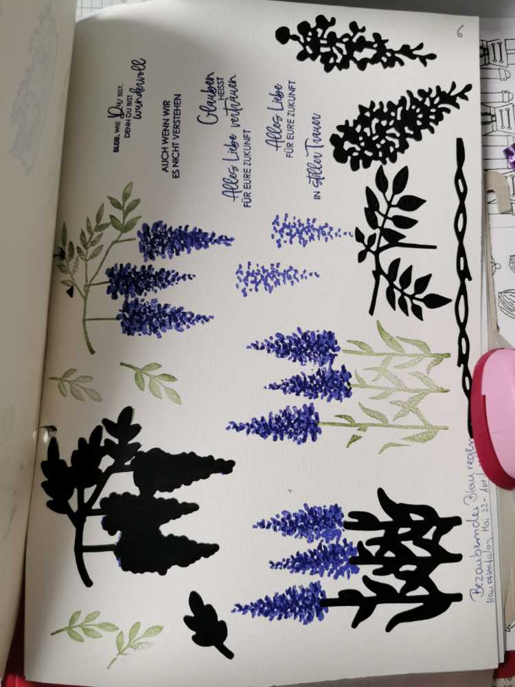 Bezaubernder Blauregen - Stampinup - Hauptkatalog Mai 22 - April 23 Seite 92  stamp collectible [Barcode 159438] - Main Image 2