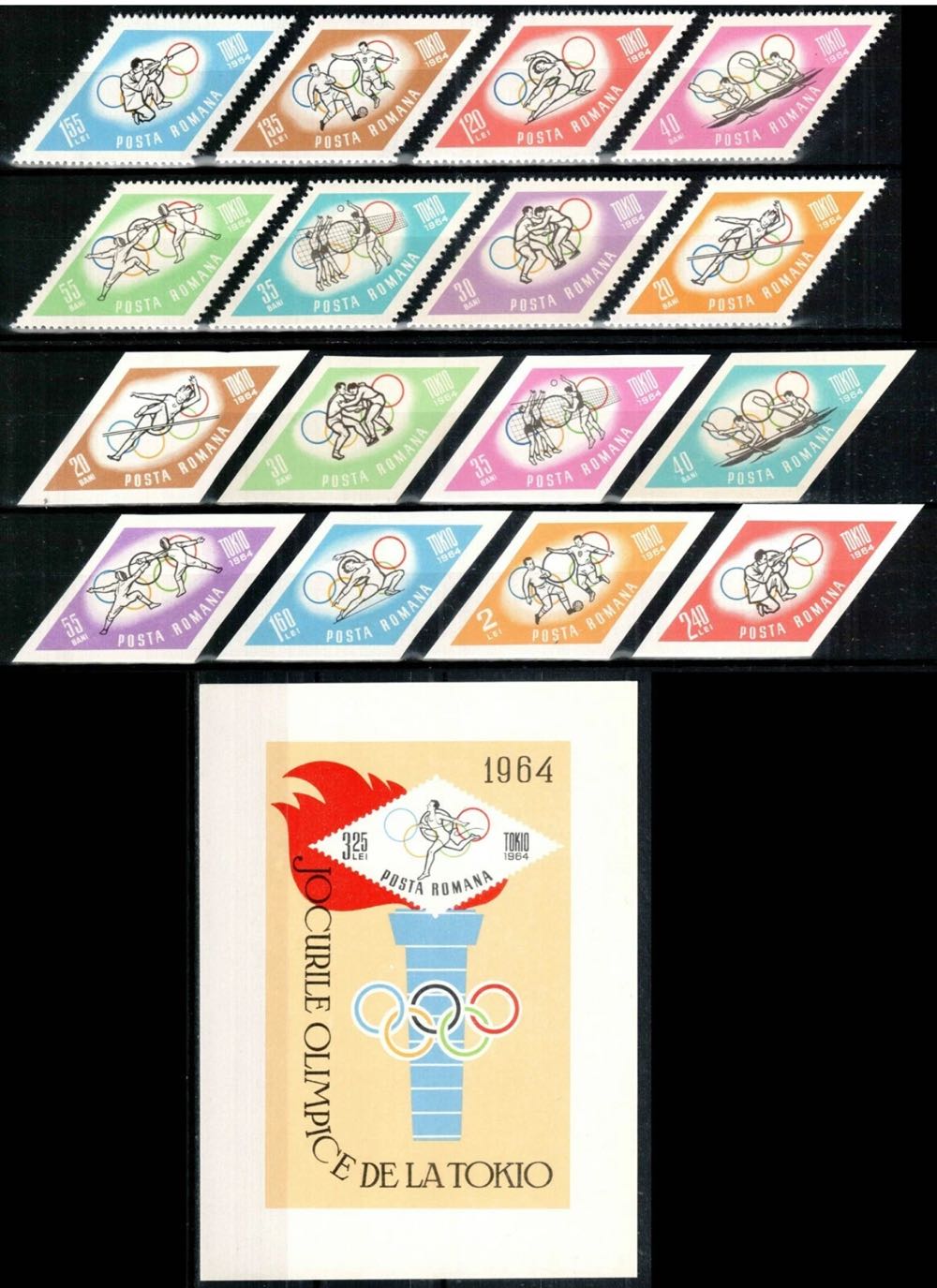 1964 Olympic Tokyo Summer  stamp collectible - Main Image 3