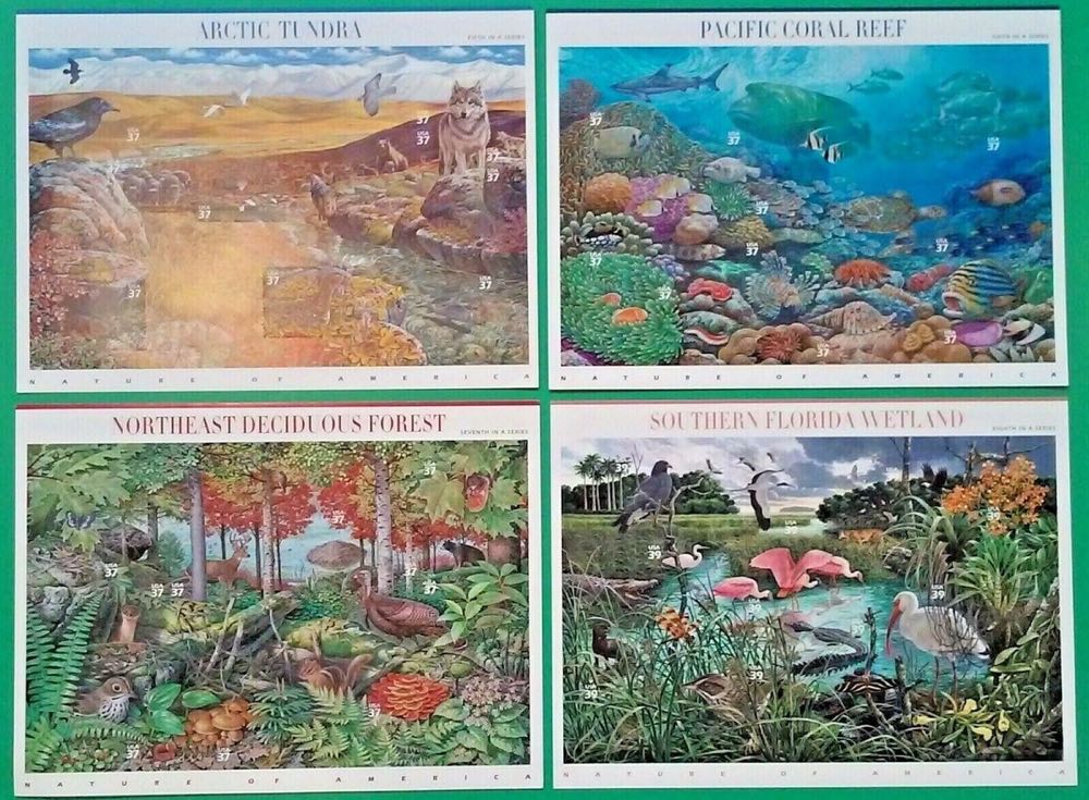  NATURE OF AMERICA- Complete Set Of 12, Scott Number 3293 - 4474  stamp collectible - Main Image 2