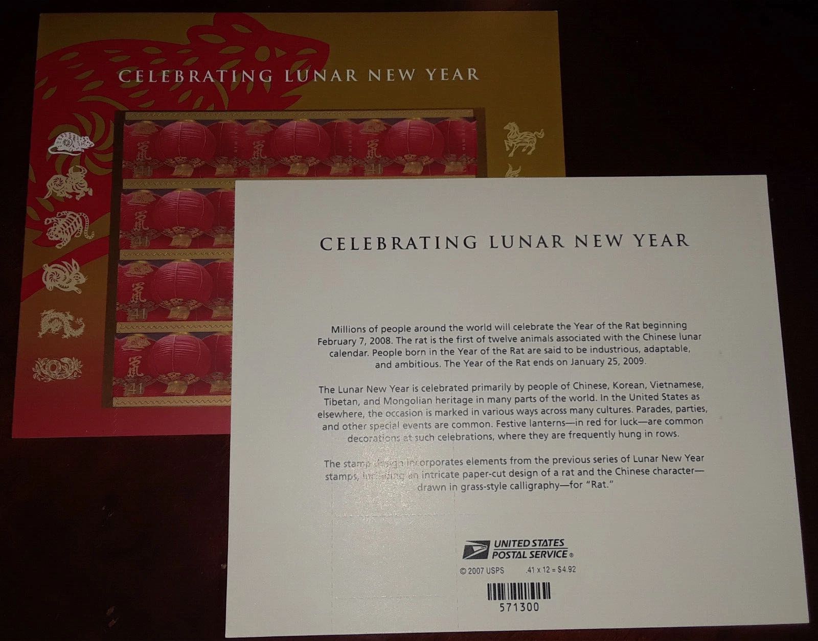 Celebrating Lunar New Year (Year of Tiger-2010)  stamp collectible - Main Image 2