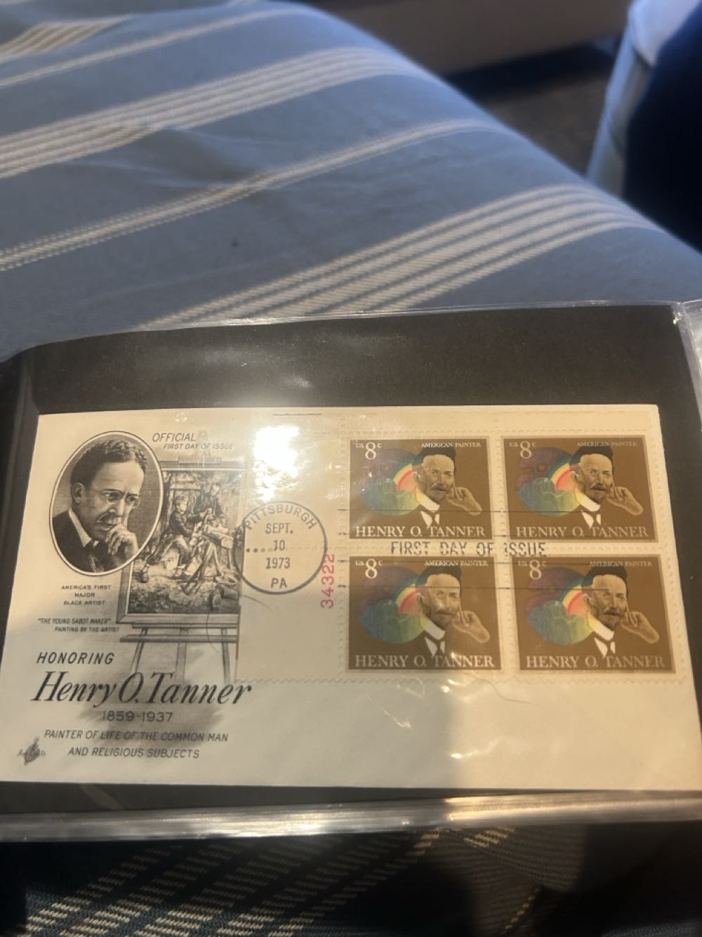 Henry O’Tanner  stamp collectible - Main Image 2