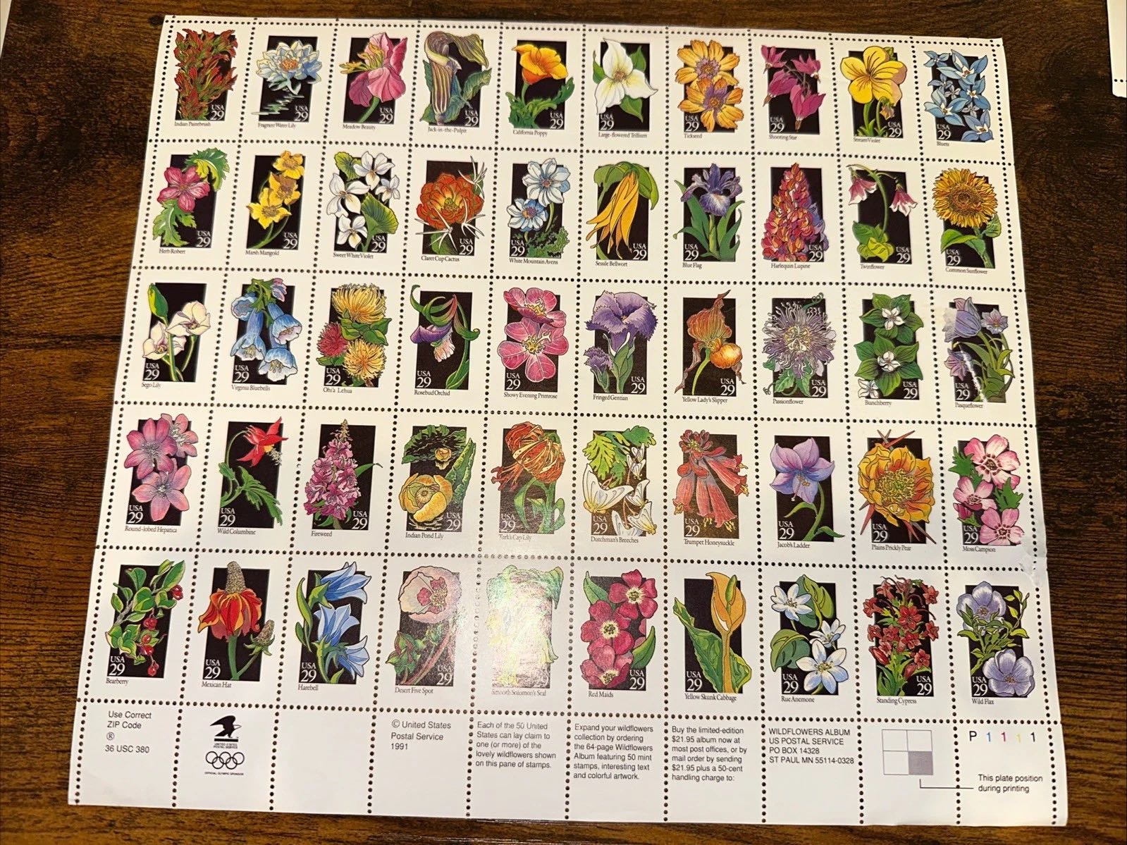 50 States Birds and Flowers  stamp collectible - Main Image 3