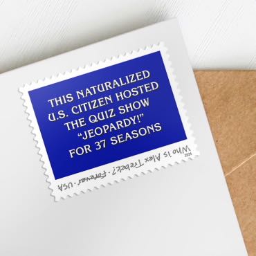 Alex Trebek  stamp collectible - Main Image 2