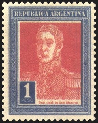 Bernardino Rivadavia (1780-1845) - Perf. 11½x12