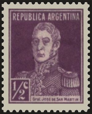José Francisco de San Martín (1778-1850), ovpt. “M.A.”
