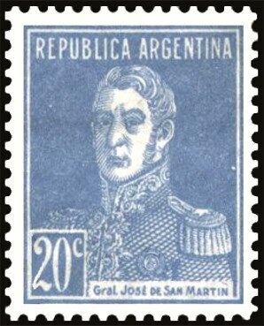 José Francisco de San Martín (1778-1850), ovpt. “M.O.P.”
