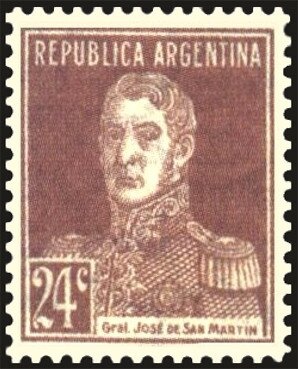 Josè Francisco de San Martin (1778-1850), ovpt. “M.M.”