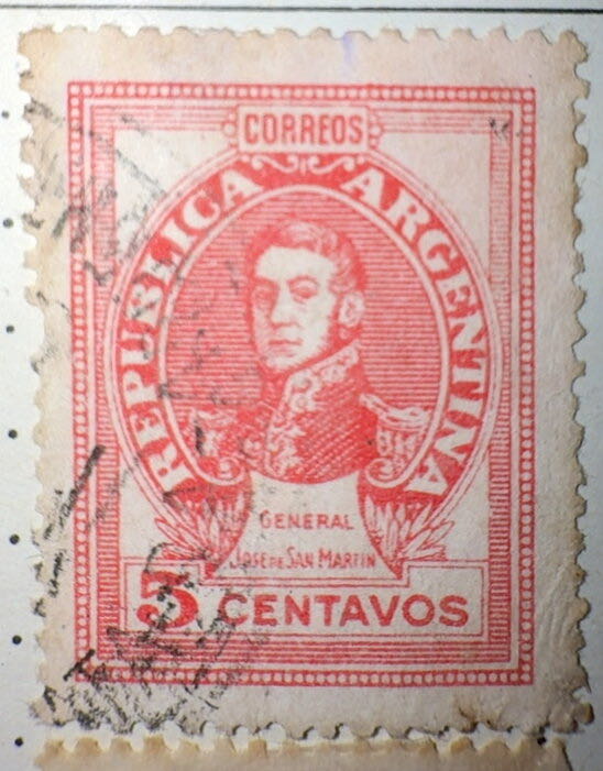 José Francisco de San Martín (1778-1850) - Type II  stamp collectible - Main Image 2