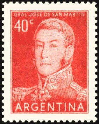 José Francisco de San Martin (1778-1850), ovpt. "M.A."