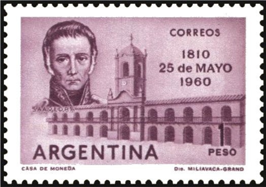 Overprint "Aéreo 5,60 pesos"