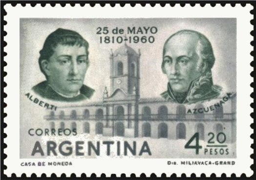 José Francisco de San Martin (1778-1850), ovpt. "M.G."