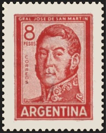 José Francisco de San Martín (1778-1850), ovpt. “M.G.”