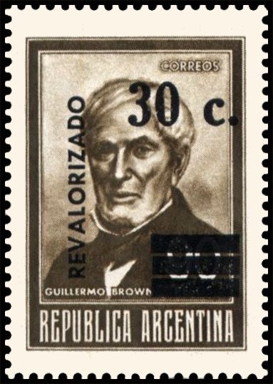 José Francisco de San Martín (1778-1850), ovpt. "M.J.I."