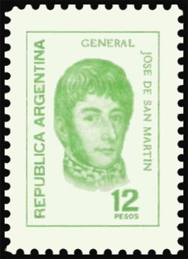 José Francisco de San Martín (1778-1850) - perf. 13¼x12½