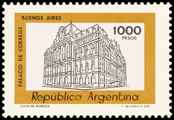 Mariano Moreno (1778-1811) - Overprint - "M.A."