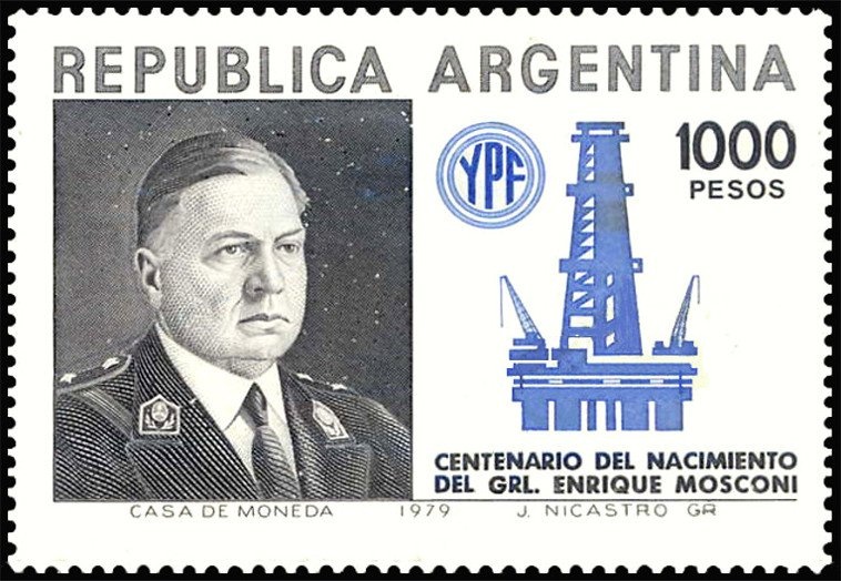 Mariano Moreno (1778-1811) - Overprint - "M.R.C."