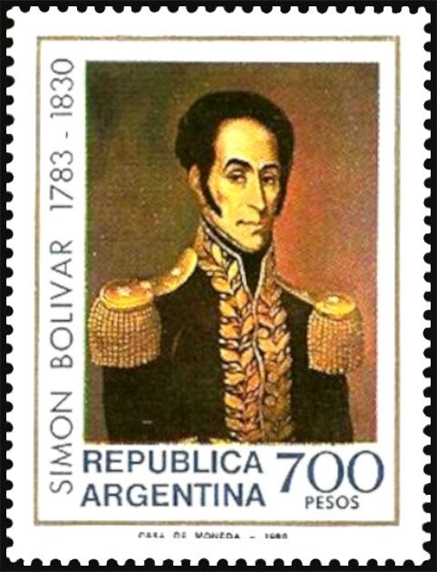 José Francisco de San Martín (1778-1850), ovpt. "M.J.I."