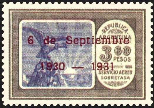 José Francisco de San Martín (1778-1850), ovpt. "M.J.I."