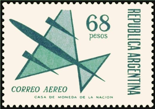 Mariano Moreno (1778-1811) - Overprint - "M.H."