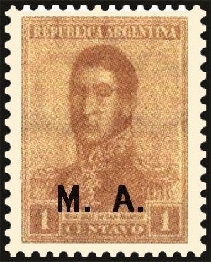 José Francisco de san Martín (1778-1850), ovpt. "M.J.I."